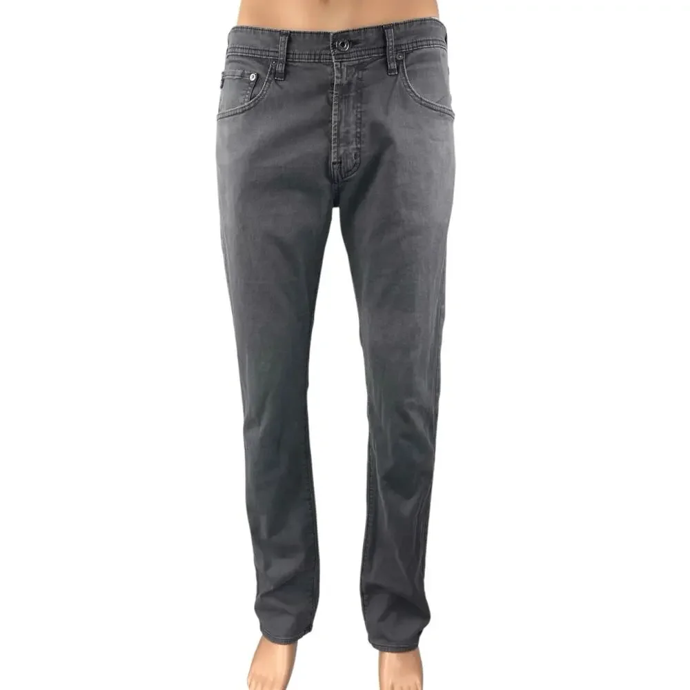 Adriano Goldschmied Matchbox Men's Black Slim Straight Denim Jeans Pants Size 34